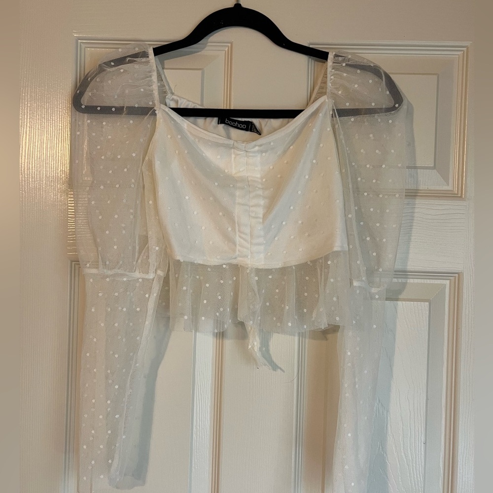 Boohoo, white, size 2